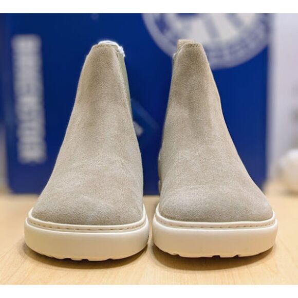Birkenstock Bend Chelsea Taupe Suede Leather Sneaker Boots Women's 7 EU 38 NIB - Picture 6 of 14